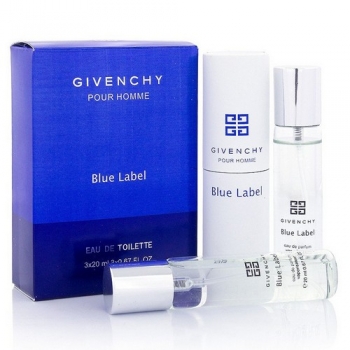 GIVENCHY POUR HOMME BLUE LABEL EDT 3x20ml