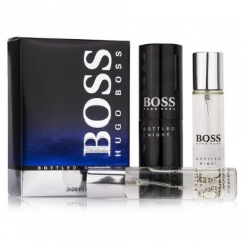 HUGO BOSS BOTTLED. NIGHT. FOR MEN EDT 3x20ml